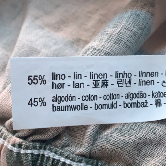 NWT. Zara Green Camouflage Linen Blend Cropped Jacket. Size S, M. - Picture 8 of 9